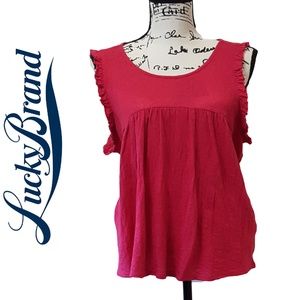 NWT Hot Pink Lucky Brand Women’s  Tank Top Size L
